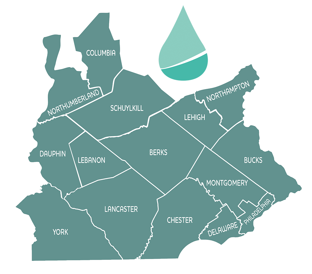 Greater Philadelphia Service Area: Montgomery County, Philadelphia County, Chester County, Delaware County, Bucks County, Lehigh County
